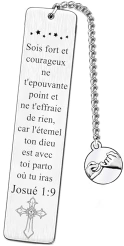 XQXQXZ Marque-Page Chrétien,Signet Inspirant,Cadeau pour Communion et Confirmation,Cadeaux de baptême,Cadeau d'Anniversaire et Calendrier de l'Avent,Marque pages religieux pour femme et homme