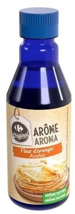 CARREFOUR ORIGINAL - Arôme Fleur d'Oranger Intense, Parfumer et Sublimer Vos Recettes, Flacon 200 mL - Lot De 4
