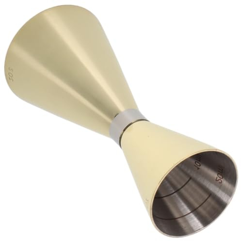 Operitacx Jigger Japonerie Double à Cocktail en Acier Inoxydable 304 avec Prise Confortable et Mesures Intérieures 30ml et 60ml pour Accessoires de Bar Élégants