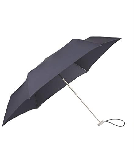 Samsonite Alu Drop S - 3 Section Manuel Mini parapluie plat, 23 cm, Bleu Indigo