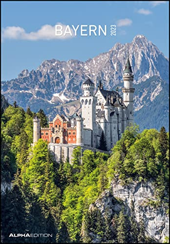 Bayern 2023 - Bild-Kalender 23,7x34 cm - Regional-Kalender - Wandkalender - mit Platz für Notizen - Alpha Edition