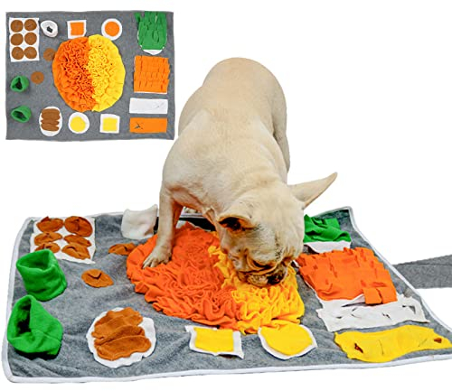 PJDDP Schnüffelteppich Für Hunde Hundespielzeug,Riechen Trainieren Schnüffeldecke Futtermatte, Trainingsmatte Für Haustier Hunde Katzen Für Stressabbau Spiel Für Langeweile