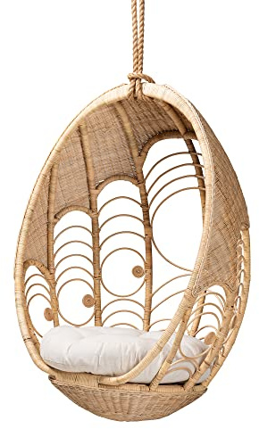 Bali & pari Umika Modern Bohemian Natural Rattan Hanging Chair