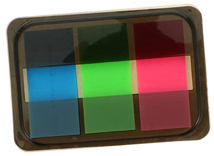 STOBOK Fluoreszierende Selbstklebende Haftnotizen Mit Praktischen Index-labels Wiederablösbar Zum Markieren Und Organisieren Von Dokumenten Büchern Notizen