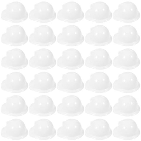 Zerodeko 40stücke Miniatur Bauhelme Sicherheitshelme Für Puppen Partys Und Dekoration Praktische Mini Bauhut Mützen Für Kreative Anlässe Und Projekte