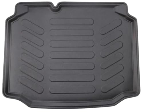 Rizline Passgenau 3D Kofferraumwanne Kompatibel mit Seat Leon III Kombi ST 2013-2020 Kofferraummatte Schutzmatte Auto Zubehör Antirutschmatte Kantenschutz TPE Gummi Dauerhaft Schwarz