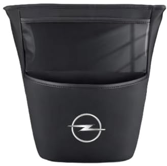 WACDXST Autorücksitz-Organizer, für Opel Grandland X SUV Plugin Hybrid 2019-2023 2024 Auto Rücksitz Kofferraumtasche mit mehrere Taschen Verstellbarem Riemen Fahrzeugzubehör,B