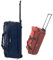 Bolsa de Viaje Plegable BV 7A, Trolley de Lona Impermeable y Ruedas. Gran Capacidad y Resistencia Tela Oxford (Azul)