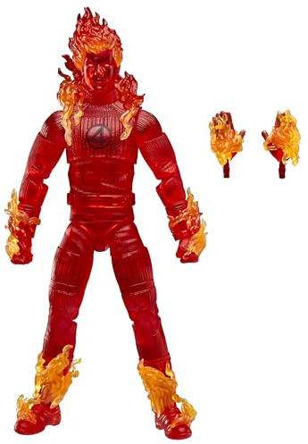 Marvel Legends Series Human Torch Action Figure, Red
