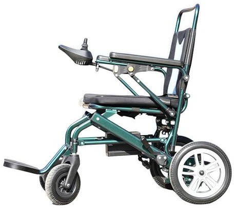 Chaise Roulante Electrique Fauteuil Roulant Electrique Pliable Leger Coussinets Souples Amovibles Fauteuil Roulant Électrique Pliable Automatique Tout Terrain pour Personnes Âgées 8A