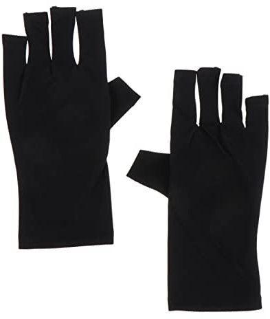 WEKADRIN Uv Gloves Uv Protection Gloves for Gel Nails Fingerless Sun Protection for Gel Nail Lamp Use