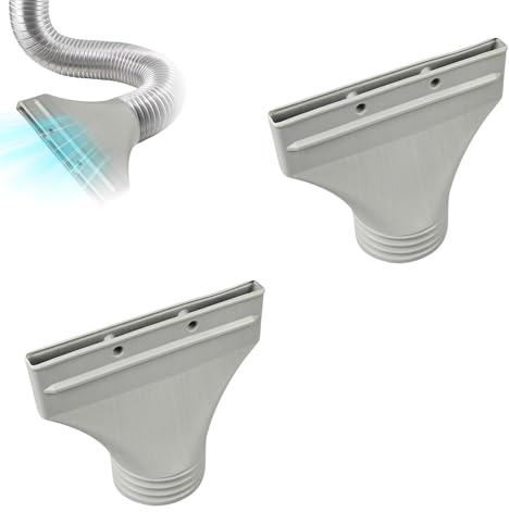 Flacher Klimaanlage Abluftschlauch Adapter, Klimaanlage Schlauch Adapter für 150mm Durchmesser Abluftschlauch Klimagerät Fenster, für Mobile/Auto Klimagerät (2pcs)