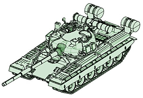Trumpeter 757144 1/72 T-80B MBT Modellbausatz, Verschieden