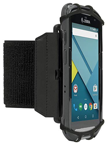 MOBILIS Universal Wrist/Arm Band for 4-6 Smartphone & Mobile Computer, Adjustable, 360° Rotation, Cuff Compatible with Zebra TC21 TC26, ScanPal EDA51 EDA52, Xcover, Crosscall, iPhone