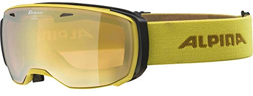 ALPINA ESTETICA Q-LITE - verspiegelte, kontrastverstärkende OTG Skibrille mit 100% UV-Schutz für Erwachsene - Rahmengröße S
