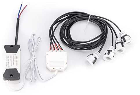 Popp® Mini Spot LED Cuadrúple 4x1W empotrable ø30 3000K 4000K 240Lm CRI 90 Aluminio Blanco (3000K)