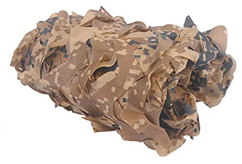 Filet De Camouflage 3x5m Voiles D'ombrage Auvents Terrasse Écran Solaire Pergola Tentes Renforcé Camo Filets Désert Carport Plante Auvents Solaire Toile Net-Filet de camouflage 10x10m(33x33ft)