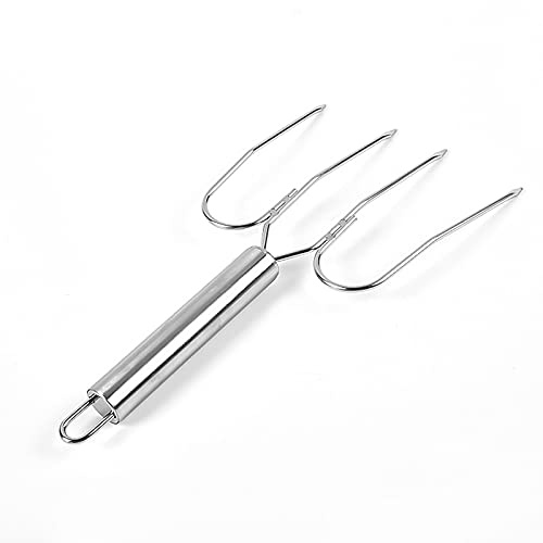 DEDEMCO Edelstahl Truthahn & Bratenheber, Fleischkrallen Profi Fleischheber Gabel Geflügelgabel Hähnengabel Ultra scharf Braten Schinken Gabeln mit langen Griffen, unverzichtbar für BBQ & Thanksgiving