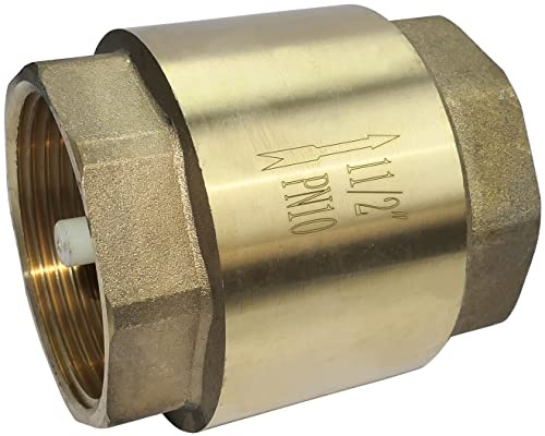 AERZETIX - Clapet Anti-Retour Universel PN10-1 1/2'' Pouces - Filetage Femelle-Femelle - Vanne Non Retour - en Laiton - C53443