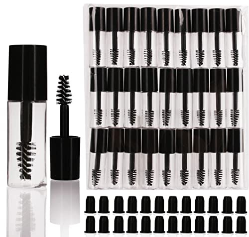 COSIDEA Leere Mini-Wimperntusche-Tuben und Zauberstab für Rizinusöl, kleine Probengröße, 29 Stück, 29 Stück, 87 Piece Set