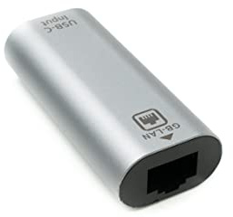 System-S Adaptateur LAN RJ45 Femelle vers USB 3.1 Type C Femelle - Gris
