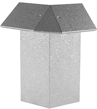 IRKA 1028 – Eckverbinder 135° für Schneckenzaun Typ 2 – Alu-Zink Eckelement, Kaltumformung, Beet-Begrenzung, Höhe 25 cm