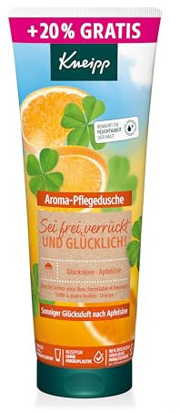 Kneipp Aroma-Pflegedusche Sei frei, verrückt und glücklich -Sondergröße- Duschgel mit sonnigem Duft nach Apfelsine - zartes & geschmeidiges Hautgefühl & ein Gefühl der Leichtigkeit - 240ml
