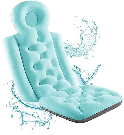 MyrRhe Ergonomisches Badewannenkissen mit wasserdichtem Design und rutschfesten Saugnäpfen – ultimative Nacken- und Rückenstütze für EIN entspannendes Badewannenerlebnis