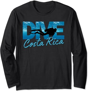Tauchen in Costa Rica Tauchausflug Diver Tee Langarmshirt