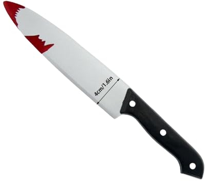 Boolavard Halloween Coltello finto Fai da te Decorazioni spaventose Festa in costume Horror Puntelli Cosplay Regali (Coltello 1)