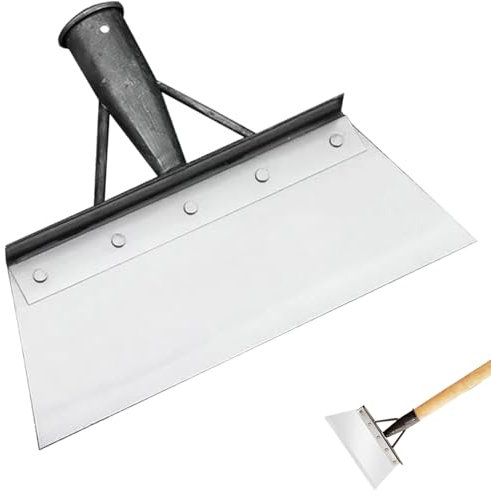 Pala per La Pulizia Del Giardino,Pala Raschia Erbacce, Pala per Diserbo, Pala per Pulizia Giardino, Pala da Giardino Multifunzionale, per La Cura del Prato All'aperto (20cm Senza Manico in Legno)