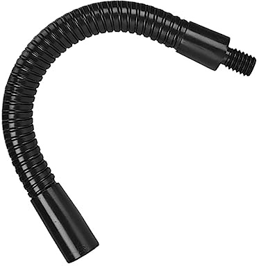 Alasum Microphone Stand Connection Hose, Mic Arm Extension Tube for Microphone Stand and Bracket, Alloy Replacement Accessory with Simple Black Design for Studio and Singing
