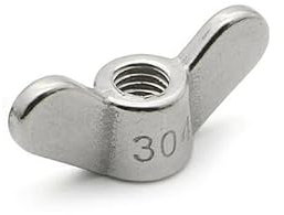 304 dadi a farfalla in acciaio inossidabile da dadi a mano serve da dadi ali ala ala da noce M4 M5 M6 M8 M10 M12 M16 M20(M8(1pcs))