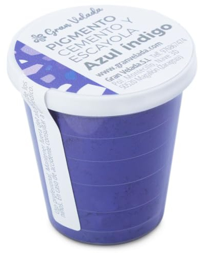 Pigmento Azul Índigo para Cemento y Escayola |, No Migra, Alto Poder de Teñido, Fácil de Usar | Dale Color Único a tus Creaciones DIY | 150 cc