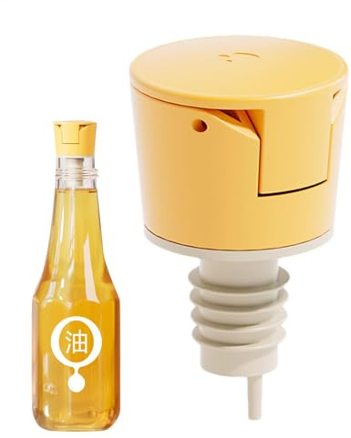 Dosatore per olio d'oliva, dispenser multiuso per olio d'oliva, dispenser portatile con tappo per aceto, per olio, salsa, vino