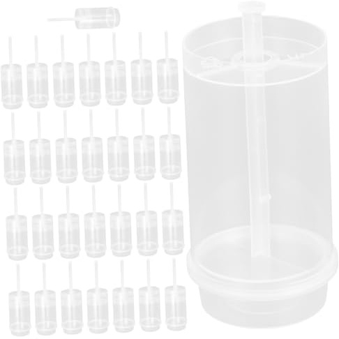 Generico Stampo Per Torte Push-up Trasparente 30 Pezzi Contenitori Per Gelato e Gelatina Torte in Plastica Resistente e Facili Da Pulire Per Dessert Creativi