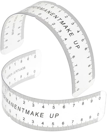 NIYANGLE 2pièces Règle De Positionnement Sourcils Outils De Mesure Pour Dessin Et Modelage Sourcils à Stencil Réutilisable Et