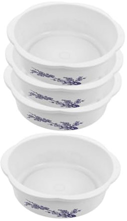 BESTonZON 4pezzi Vasi Idroponici Per Piante Acquatiche Ciotole Rotonde Per Ninfee e Narcisi Vasi Decorativi Per Interno Ed Esterno Design Stampato Per Soggiorno e Balcone