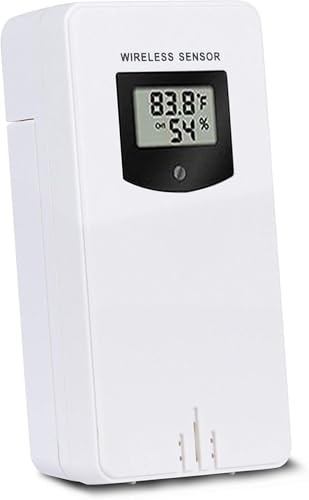 Wireless Remote Sensor for Outdoor Temperature Humidity Remote Sensor in Backyard, Garden, Courtyard and Basements (HSWJ-NEW-5UK)