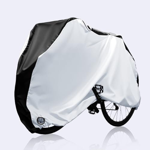 LNZKX Copribici da Esterno per KTM Myroon, Resistente a Pioggia Sole Vento Multiple Taglie Copribici per Mountain Bike,SilverBlack-L(190 * 65 * 100cm)