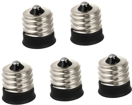 HOMSFOU 5 piezas Adaptador Lámpara Base Convertidor Duradero para Bombillas LED Fácil Instalación Uso Seguro Multipropósito