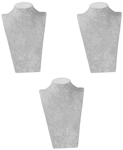 LCSVCCXA Espositore per Gioielli, 3X, Grande, con Busto, Collana, Girocollo