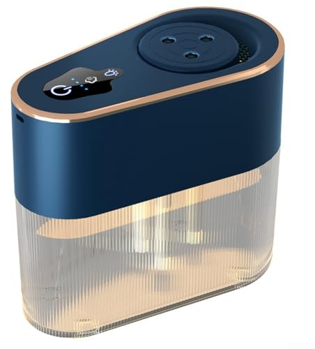Zoegneer Humidificador doméstico de 2,2 L con tres niveles de niebla ajustables y batería de 4000 mAh, hidratante de aire de escritorio recargable por USB para dormitorio, oficina o sala de estar