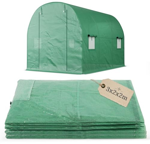 Sekey Ersatzfolie 3x2x2m für Folientunnel – 140g/m² PE Gitterfolie