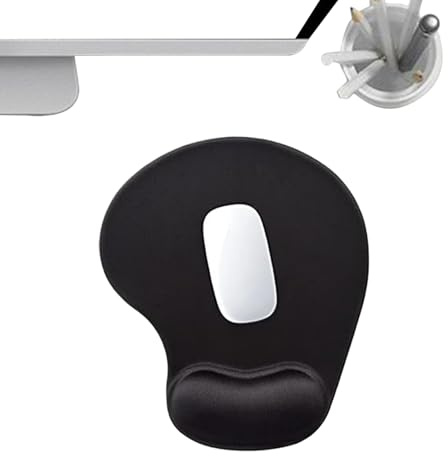 Mauspad mit Handgelenkstütze - rutschfeste und ergonomische Schreibtischauflage,Ergonomische Mousepad Für Langlebigen Komfort | Für Studium Laptop Computer Arbeitsplatz Und Zuhause