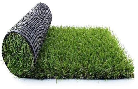 Tapis de gazon synthétique de luxe de 25 mm d'épaisseur pour jardin, balcon, terrasse, gazon vert (1 x 2 m) idéal pour remplacer la pelouse en extérieur, respectueux des animaux domestiques, durable