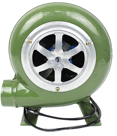 Souffleur De Cheminée pour Barbecue | Ventilateur Électrique De Pompe À Air Centrifuge Stable 12 V,Soufleur De Forge Robuste, Souffleur Électrique À Double Usage AC Et DC pour Véhicules, Barbecue