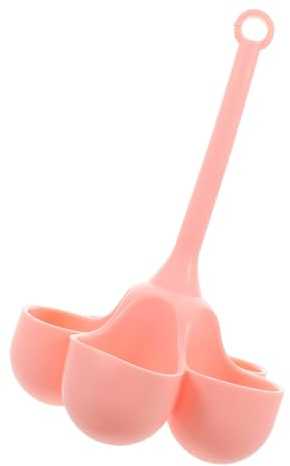 LIFKICH Cuociuova in Silicone 5 Scomparti e Manico Portatile, Supporto per Uova alla Coque Multifunzionale per Cucina e Alimenti