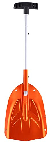 ZenithAur Pala da neve in lega di alluminio dotata di manico telescopico, una pala da neve portatile leggera ma robusta per situazioni di emergenza in auto e per pulire i percorsi