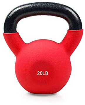 RitFit Neoprene Coated Kettlebell Weight Set, Solid Cast Iron
